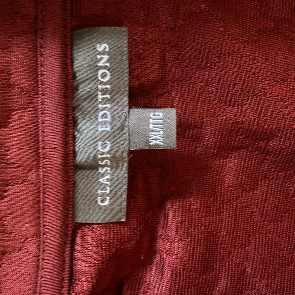 MAROON VEST SIZE XXL    Quilted look- Zipper up - Picture 5 of 9